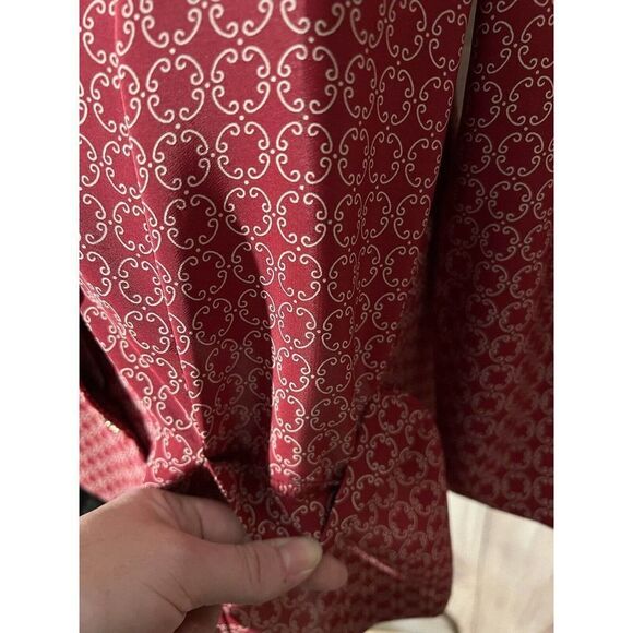 Vintage Leslie Fay Dresses Red Button Blazer Size 16 - Picture 3 of 7